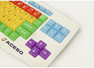 Клавиатура с большими кнопками для слабовидящих или с ДЦП