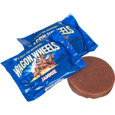 Печенье Wagon Wheels с суфле и джемом