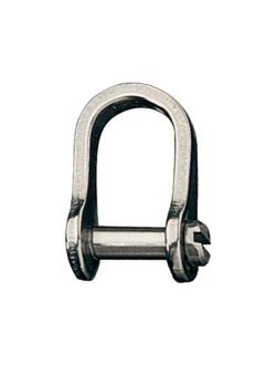 Скоба D-образная прямая из нержавеющей стали 316 Ronstan RF151 6,4мм 22х16мм 1400-2300кг со шплинтом