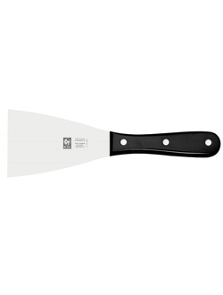 Лопатка 24,5 см. прямая раб. часть 12*8 см. нерж. широкая, черная