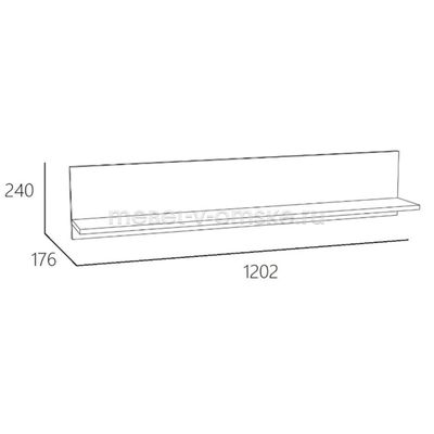 Полка Берген ЗС-011.60-01Х