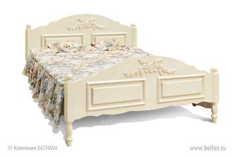 Кровать двуспальная Франческа 180 (высокое изножье), Belfan
