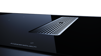 Индукционная варочная панель с вытяжкой Kuppersbusch KMI 8350.0 SR Silver Chrome