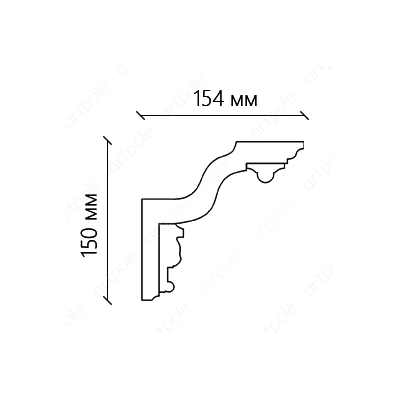 Карниз орнаментальный SK151N (наборный)