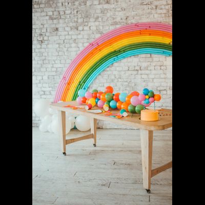 Оформление детского дня рождения в стиле "Радуга" "№ 1463