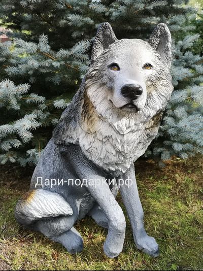 Волк  68*57см  6,5кг   полистоун Россия  5226/012026**