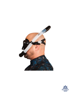 Маска для дайвинга с трубкой Scuba Brothers Flipper Black, комплект