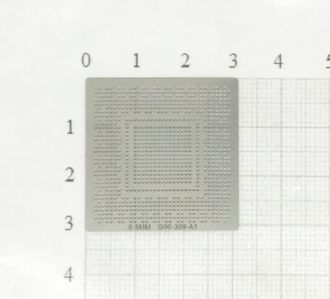 Трафарет BGA для реболлинга чипов компьютера NV G96-309-A1 0.5мм