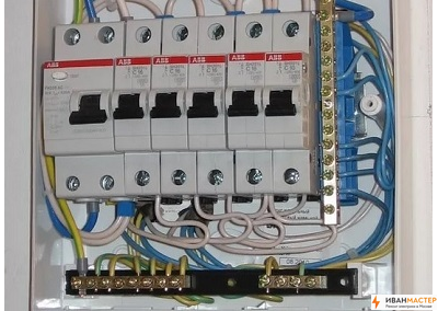 Установка автомата в электрощиток частного дома в Москве и МО ИВАНМАСТЕР
