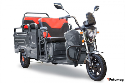 Грузовой электротрицикл Rutrike Вояж-П 1200 Трансформер 60V800W серый