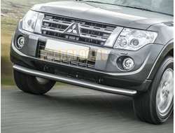 Защита переднего бампера d76 Mitsubishi  Pajero IV ( Митсубиси Паджеро 4)