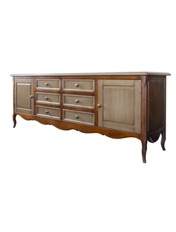 Тумба под ТВ с 6 ящиками и 2 боковыми дверьми.