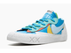 Nike Blazer Low Kaws X Sacai (Синие) Арт3 сбоку
