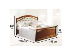 Кровать "capitonne" с изножьем 180x200 см