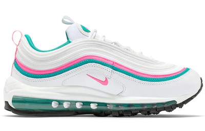 бело-розовые женские кроссовки Nike Air Max Womens 97 'White Pink Turbo Green' DC5223-100