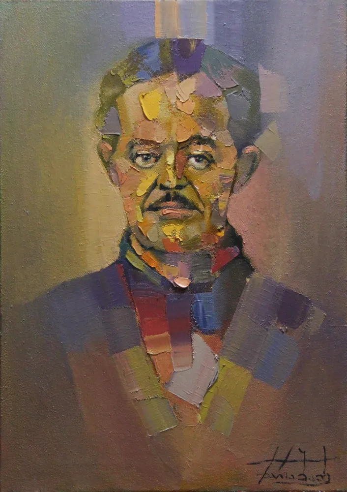 Иосиф. Портрет отца. 2015. Х.-М. 70х50 © Харабадзе Заза
Коллекция художника