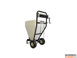 Бункер шпаклевочный ASPRO (100 литров в комплекте с роликом)