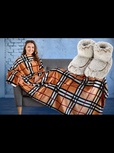 Клетка и сапожки MARSHMALLOW (бежевые)