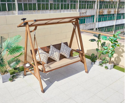 Качели садовые Magnate из алюминия. Детали 1.