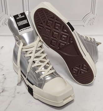 Rick Owens x Converse TURBODRK Chuck 70 High Silver Lacquer