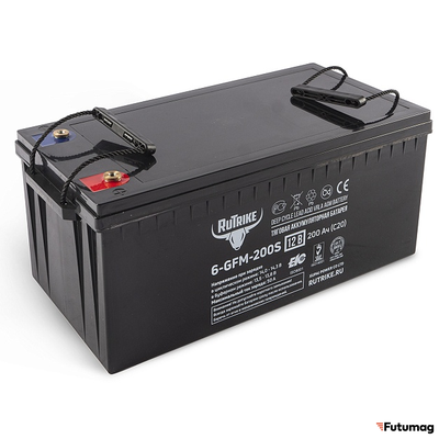 Тяговый аккумулятор RuTrike 6-GFM-200 (12V200A/H C20)