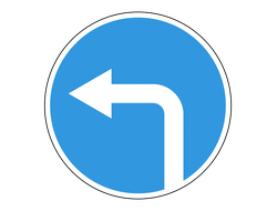 Знак дорожный 4.1.3 Движение налево