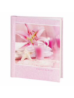 Фотоальбом BRAUBERG на 10 магнитных листов, 23х28 см, "На память", розовый, 390682