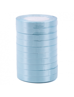 Лента атласная 1,2см*25ярд Нежно-голубой 103