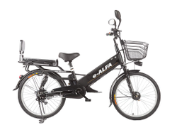 Велогибрид Eltreco e-ALFA L black-0083