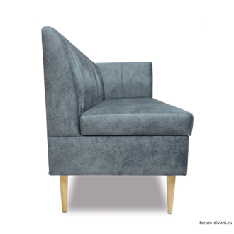 Кухонный ДИВАН "ФОРУМ-8Б" с боковой спинкой, Серый Правый