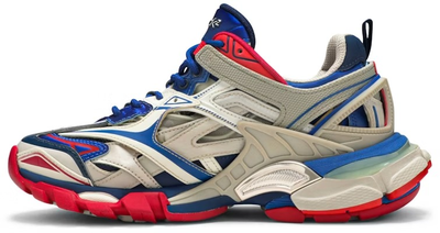 Кроссовки Balenciaga Track.2 Trainer Beige Blue Red