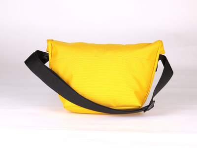 Сумка Гоша Орехов Messenger Minipurse Желтая вид со спины