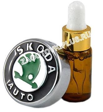 Премиум ароматизатор в салон авто с логотипом SKODA