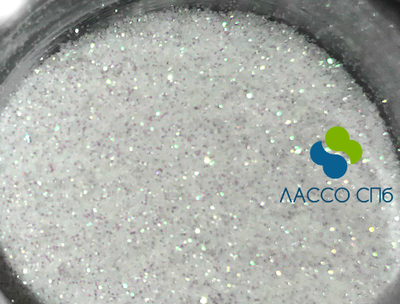 Иридисцентный глиттер блестки Ирис Радужный Зеленый 0,15 мм