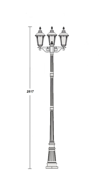 Светильник садово-парковый Munich2 SBl-3