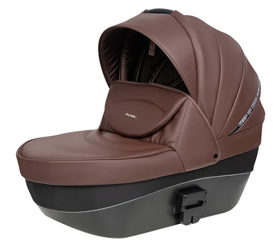 Детская коляска 3 в 1 Farfello Molly Trio Шоколадный (Экокожа)