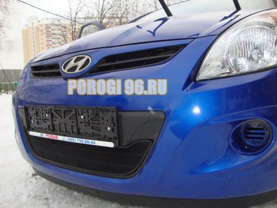 Защита радиатора Hyundai i20 2008-2012 black