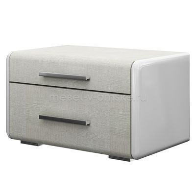 ЗБР057 Тумба прикроватная Вива (Белый глянец) . Размер: 622*350*400