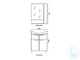Тумба-комплект Болония 65, с/2ящ, с раковиной, полный комплект