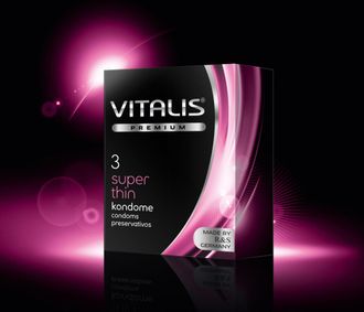 ПРЕЗЕРВАТИВЫ VITALIS PREMIUM №3 SUPER THIN