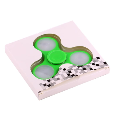 Спиннер "LED Green" - с подсветкой