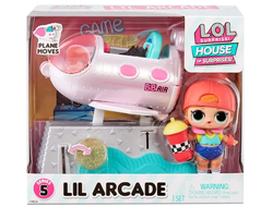 Кукла L.O.L. Surprise! Furniture Playset Ride On Plane and Sk8er Grrrl 580218EUC