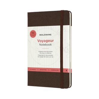 Блокнот Moleskine Voyageur (11,8 x 18,2 см, кофейный)