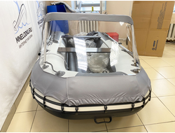 Тент носовой прозрачный Ривьера Компакт 3200 вид спереди