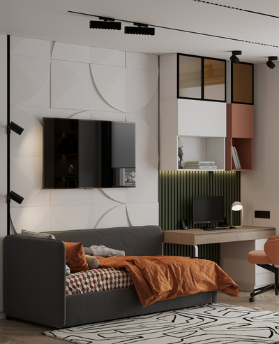 Гипсовая 3D панель "Изгиб" (основной виз)