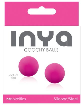 Розовые вагинальные шарики без сцепки INYA Coochy Balls Pink Производитель: NS Novelties, США