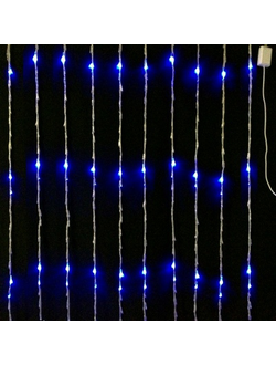 Гирлянда уличная светодиодная Водопад 2х5м, 1000LED, синий свет