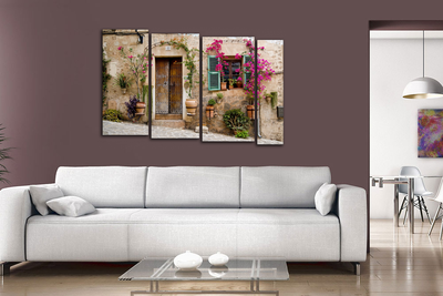 Модульная картина "Прогулка по Провансу"