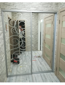 двери-купе зеркало с пескорструем