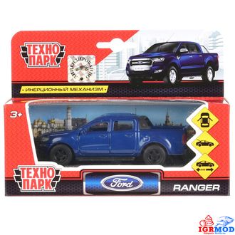 Машина металл &quot;FORD ranger&quot; синий 12 см (Технопарк) арт.SB-18-09-FR-N(BU)